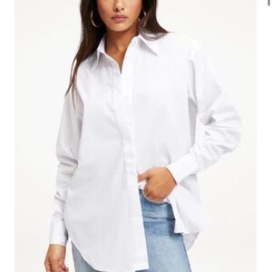 Chic White Collared Shirt